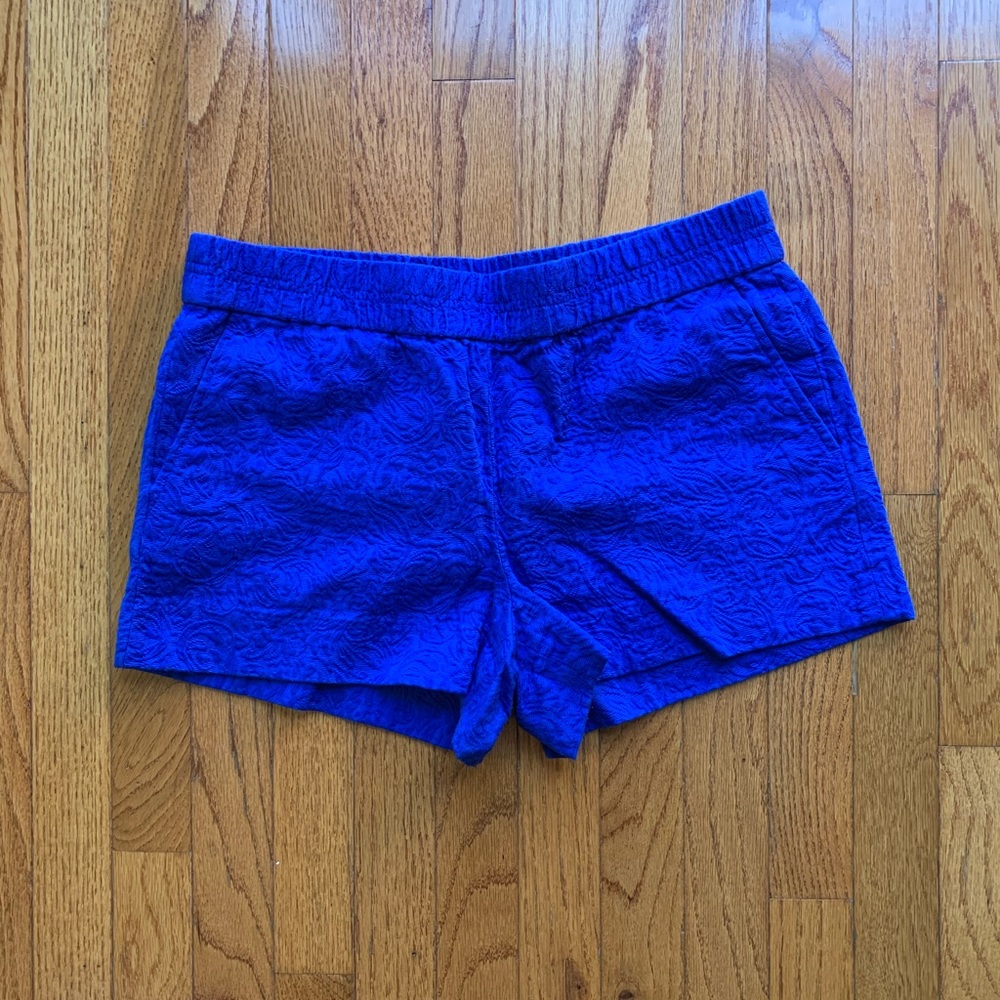 J. Crew Blue Textured Shorts